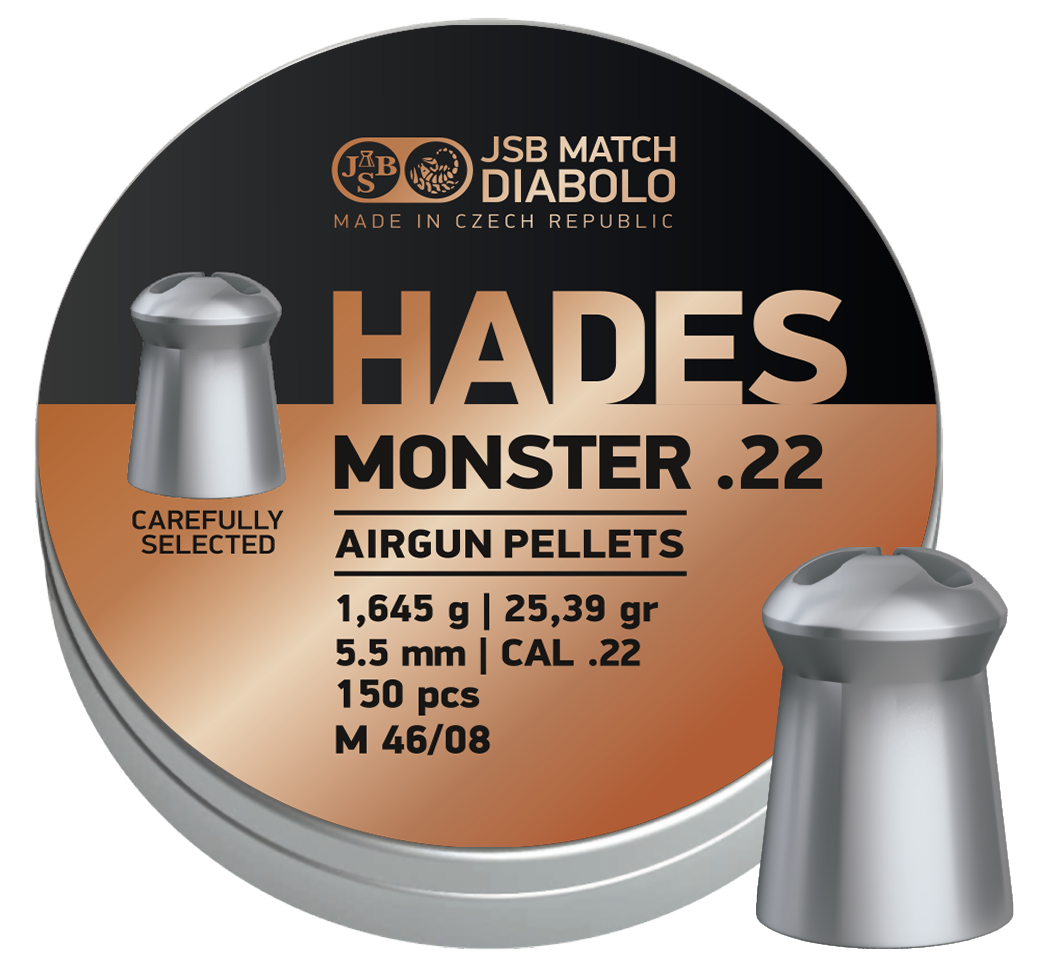 JSB Match Diabolo HADES MONSTER | .22 Cal | 25.39 Grains | 150 Ct